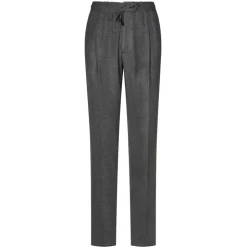 Viola Milano - Drawstring Limited Sports Club Jersey Trousers - Grey - Handmade in Italy - Luxury Exclusive Collection - Avvenice