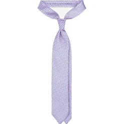 Viola Milano - Dynamic Floral Selftipped Silk Tie - Pink - Handmade in Italy - Luxury Exclusive Collection - Avvenice