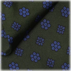 Viola Milano - Floral Italian Silk Ascot Tie - Forest - Handmade in Italy - Luxury Exclusive Collection - Avvenice