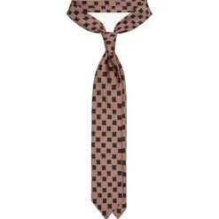 Viola Milano - Floral Pattern Selftipped Silk Tie - Sand - Handmade in Italy - Luxury Exclusive Collection - Avvenice