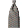 Viola Milano - Floral Pattern Selftipped Silk Tie - Green - Handmade in Italy - Luxury Exclusive Collection - Avvenice