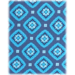 Viola Milano - Floral Selftipped Silk Tie - Navy Mix - Handmade in Italy - Luxury Exclusive Collection - Avvenice