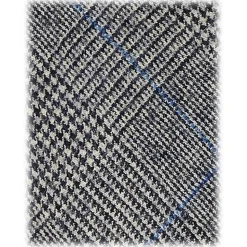 Viola Milano - Fox Brothers Prince of Wales Wool Tie - Grey/Blue - Handmade in Italy - Luxury Exclusive Collection - Avvenice