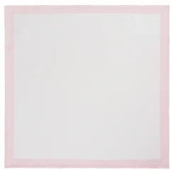 Viola Milano - Frame Polka Dot Silk Pocket Square - Pink - Handmade in Italy - Luxury Exclusive Collection - Avvenice