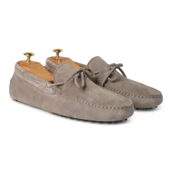 Viola Milano - Gommino Suede Loafer - Grey - Handmade in Italy - Luxury Exclusive Collection - Avvenice