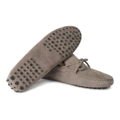 Viola Milano - Gommino Suede Loafer - Grey - Handmade in Italy - Luxury Exclusive Collection - Avvenice