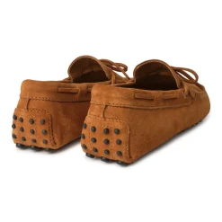 Viola Milano - Gommino Suede Loafer - Cola - Handmade in Italy - Luxury Exclusive Collection - Avvenice