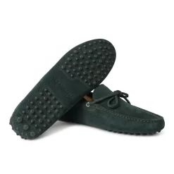 Viola Milano - Gommino Suede Loafer - Forest - Handmade in Italy - Luxury Exclusive Collection - Avvenice