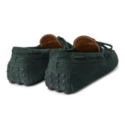 Viola Milano - Gommino Suede Loafer - Forest - Handmade in Italy - Luxury Exclusive Collection - Avvenice