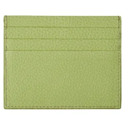 Viola Milano - Grain Leather Credit Card Holder - Lime - Handmade in Italy - Luxury Exclusive Collection - Avvenice