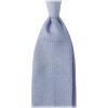Viola Milano - Grenadine Garza Grossa Unlined Tie - Light Blue - Handmade in Italy - Luxury Exclusive Collection - Avvenice