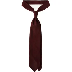 Viola Milano - Grenadine Garza Fina 7-Fold Unlined Tie - Burgundy - Handmade in Italy - Luxury Exclusive Collection - Avvenice