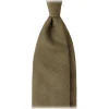 Viola Milano - Grenadine Garza Fina Unlined Tie - Olive - Handmade in Italy - Luxury Exclusive Collection - Avvenice