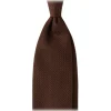Viola Milano - Grenadine Garza Grossa Unlined Tie - Brown - Handmade in Italy - Luxury Exclusive Collection - Avvenice