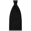 Viola Milano - Grenadine Garza Fina Unlined Tie - Black - Handmade in Italy - Luxury Exclusive Collection - Avvenice