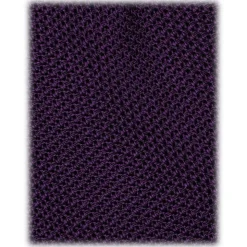 Viola Milano - Grenadine Garza Fina Unlined Tie - Purple - Handmade in Italy - Luxury Exclusive Collection - Avvenice