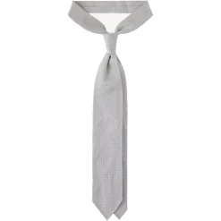 Viola Milano - Grenadine Garza Grossa Unlined Tie - Ice - Handmade in Italy - Luxury Exclusive Collection - Avvenice