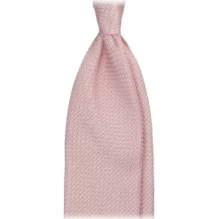 Viola Milano - Grenadine Garza Grossa Unlined Tie - Pink - Handmade in Italy - Luxury Exclusive Collection - Avvenice