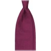 Viola Milano - Grenadine Garza Grossa Unlined Tie - Fuschia - Handmade in Italy - Luxury Exclusive Collection - Avvenice