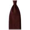 Viola Milano - Grenadine Garza Fina Unlined Tie - Burgundy - Handmade in Italy - Luxury Exclusive Collection - Avvenice