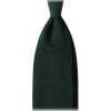 Viola Milano - Grenadine Garza Grossa Unlined Tie - Forest - Handmade in Italy - Luxury Exclusive Collection - Avvenice
