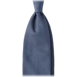 Viola Milano - Grenadine Garza Fina 7-Fold Unlined Tie - Sea - Handmade in Italy - Luxury Exclusive Collection - Avvenice