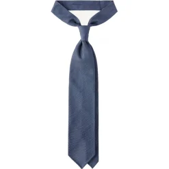 Viola Milano - Grenadine Garza Fina 7-Fold Unlined Tie - Sea - Handmade in Italy - Luxury Exclusive Collection - Avvenice
