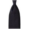 Viola Milano - Grenadine Garza Grossa Unlined Tie - Navy - Handmade in Italy - Luxury Exclusive Collection - Avvenice
