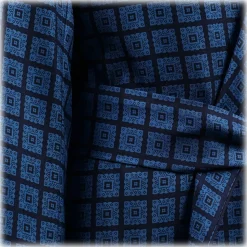 Viola Milano - Handprinted Silk Dressing Gown - Diamond Medallion - Handmade in Italy - Luxury Exclusive Collection - Avvenice