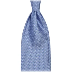 Viola Milano - Infiniti Dot Selftipped Italian Silk Tie - Purple - Handmade in Italy - Luxury Exclusive Collection - Avvenice