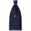 Viola Milano - Italian Flag Handrolled Woven Silk Jacquard Tie - Navy - Handmade in Italy - Luxury Exclusive Collection - Avvenice