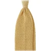 Viola Milano - Knitted Solid V-End Silk Tie - Sunshine - Handmade in Italy - Luxury Exclusive Collection - Avvenice