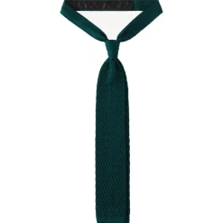 Viola Milano - Knitted Zig Zag Pattern Silk Tie - Spring Forest - Handmade in Italy - Luxury Exclusive Collection - Avvenice