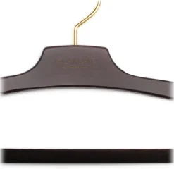 Viola Milano - Luxury Wood Trousers Hanger - Dark Wood (Set Of 8) - Handmade in Italy - Luxury Exclusive Collection - Avvenice