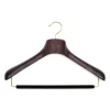 Viola Milano - Luxury Wood Suit Hanger - Dark Wood (Set Of 6) - Handmade in Italy - Luxury Exclusive Collection - Avvenice