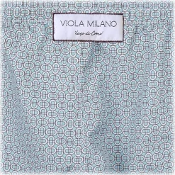 Viola Milano - Maillon Printed Swimtrunks - Mint Mix - Handmade in Italy - Luxury Exclusive Collection - Avvenice