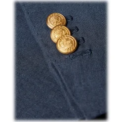 Viola Milano - Maison Milano 100% Linen Club Blazer - Navy - Handmade in Italy - Luxury Exclusive Collection - Avvenice