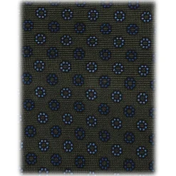 Viola Milano - Micro Floral Selftipped Italian Silk Tie - Forest Mix - Handmade in Italy - Luxury Exclusive Collection - Avvenice