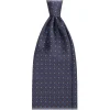 Viola Milano - Micro Floral Selftipped Italian Silk Tie - Grey Mix - Handmade in Italy - Luxury Exclusive Collection - Avvenice
