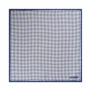 Viola Milano - Micro Pattern Silk Pocket Square - Navy - Handmade in Italy - Luxury Exclusive Collection - Avvenice