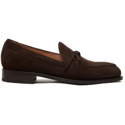 Viola Milano - Milanese Handwelted String Loafer - Brown Suede - Handmade in Italy - Luxury Exclusive Collection - Avvenice