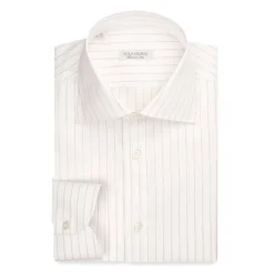 Viola Milano - Milanese Stripe Shirt - Navy and White - Handmade in Italy - Luxury Exclusive Collection - Avvenice