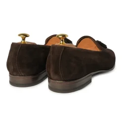 Viola Milano - Milanese Suede Loafer - Brown - Handmade in Italy - Luxury Exclusive Collection - Avvenice