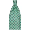 Viola Milano - Mix Floral Selftipped Silk Tie - Lime Mix - Handmade in Italy - Luxury Exclusive Collection - Avvenice