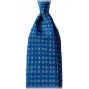 Viola Milano - Mix Flower Selftipped Silk Tie - Sea Mix - Handmade in Italy - Luxury Exclusive Collection - Avvenice