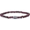 Viola Milano - Natural 4 mm Gemstone Bracelet - Tuscan Red - Handmade in Italy - Luxury Exclusive Collection - Avvenice