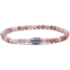 Viola Milano - Natural 4 mm Gemstone Bracelet - Red Planet - Handmade in Italy - Luxury Exclusive Collection - Avvenice