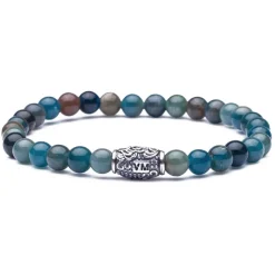 Viola Milano - Natural 6 mm Gemstone Bracelet - Atoll - Handmade in Italy - Luxury Exclusive Collection - Avvenice