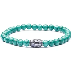 Viola Milano - Natural 6 mm Gemstone Bracelet - Spring Forest - Handmade in Italy - Luxury Exclusive Collection - Avvenice