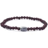 Viola Milano - Natural 4 mm Gemstone Bracelet - Brown Igneous - Handmade in Italy - Luxury Exclusive Collection - Avvenice